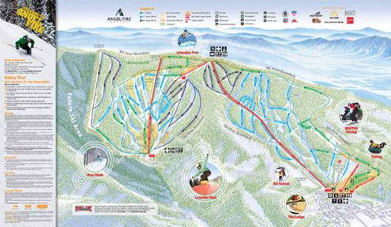 Angel Fire Trail Map Angel Fire Trail Map