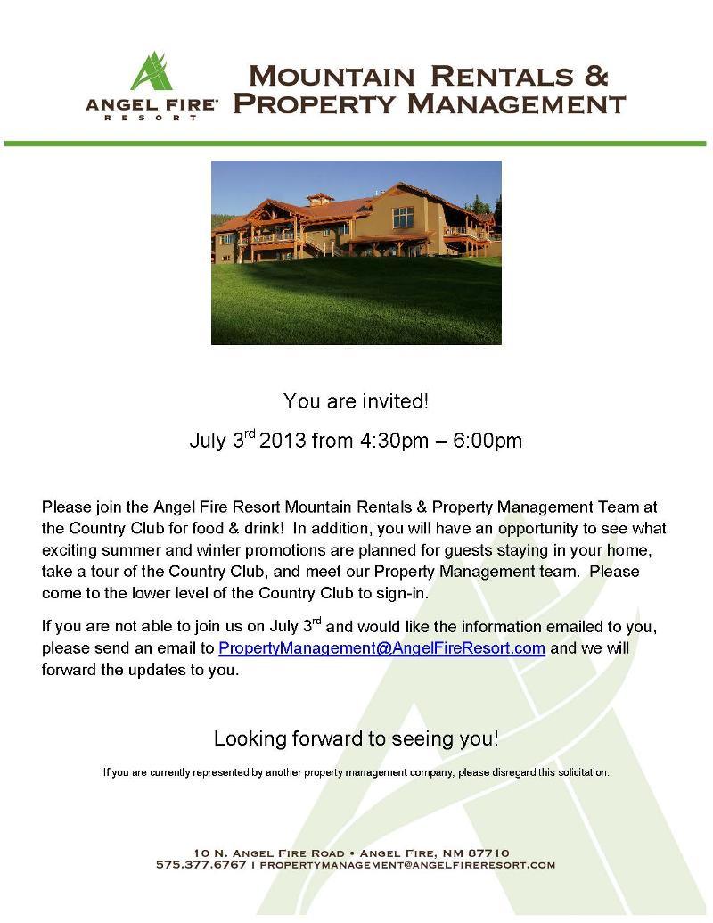 Angel Fire Resort Mountain Rentals & Property Management Angel Fire, New Mexico